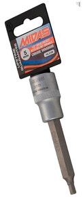SOCKET HEX BIT- 100MM LONG