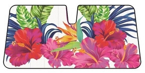 WINDSHIELD SUNSHADE-HAWAII FLOWER