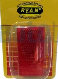 REFLECTORS OBLONG RED