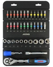 DRIVE SOCKET & BIT SET 1/4
